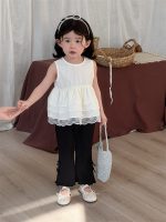 【80-130cm】トップス 女の子 レイヤード ノースリーブ - 画像 (13)
