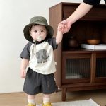 【73-120cm】Ｔシャツorショートパンツ ゾウー柄 カラーバリ カジュアル - 画像 (9)