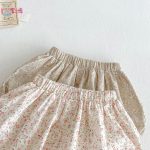 【66-100cm】セットアップ ベビー フリル襟トップス＆フラワーパンツ - 画像 (17)