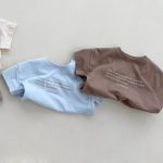 【70-120cm】半袖Tシャツ ベビー 英字 シンプル - 画像 (5)