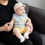 【73-100cm】セットアップ ベビー ノースリーブ ボーダー