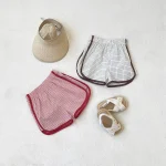 【73-100cm】ショートパンツ ベビー チェック 履きやすい - 画像 (2)