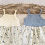 【66-90cm】セットアップ 可愛い キャミロンパース&カーディガン - 画像 (10)