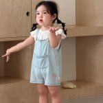 【73-100cm】サロペットorTシャツ ベビー デニム ファッション - 画像 (5)