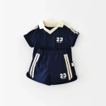 【73-100cm】セットアップ ベビー 英字 ポロ スポーツ - 画像 (5)