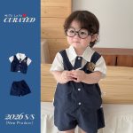 【73-100cm】セットアップ 可愛い スクール風 - 画像 (3)