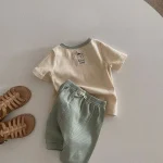 【73-100cm】セットアップ  ベビー バイカラー 韓国風 - 画像 (5)