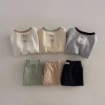 【73-100cm】セットアップ  ベビー バイカラー 韓国風 - 画像 (8)