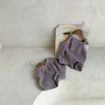 【73-100cm】セットアップ ベビー 韓国風 キャミワッフル - 画像 (19)