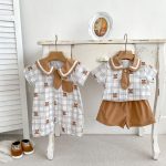 【66-100cm】ロンパースorセットアップ ベビー クマ セーラー - 画像 (5)