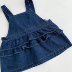 【66-90cm】ワンピースorサロペット デニム クマロゴ ベビー服 - 画像 (18)