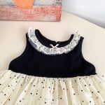【73-120cm】ワンピース ベビー カラー バリドット - 画像 (10)