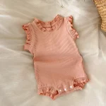 【66-90cm】ロンパース or ボトムス ベビー ノーカラー フリルリーブ - 画像 (23)