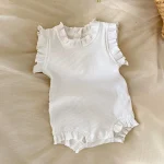【66-90cm】ロンパース or ボトムス ベビー ノーカラー フリルリーブ - 画像 (30)