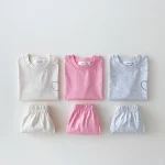 【73-100cm】セットアップ ベビー ハート英字 スポーツ - 画像 (3)