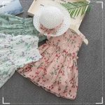 【80-130cm】ワンピース 女の子 スウェート 花柄 - 画像 (3)