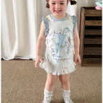 【73-110cm】ワンピース ベビー フリル カートゥーン - 画像 (25)