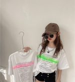 【90-160cm】半袖Ｔシャツ 女の子 アルファベット プリント - 画像 (11)