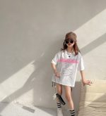 【90-160cm】半袖Ｔシャツ 女の子 アルファベット プリント - 画像 (14)