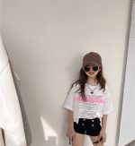 【90-160cm】半袖Ｔシャツ 女の子 アルファベット プリント - 画像 (16)