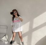 【90-160cm】半袖Ｔシャツ 女の子 アルファベット プリント - 画像 (17)