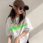 【90-160cm】半袖Ｔシャツ 女の子 アルファベット プリント - 画像 (7)