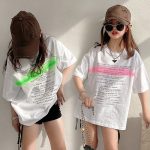 【90-160cm】半袖Ｔシャツ 女の子 アルファベット プリント - 画像 (3)