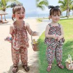 【80-130cm】セットアップ 女の子 おしゃれ 花柄 - 画像 (3)