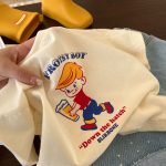 【90-140cm】Tシャツ キッズ服 可愛い ファッション プリント - 画像 (4)