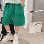 【90-160cm】ショートパンツ 男の子 5色選べる 超人気 ストリート系 無地 - 画像 (4)