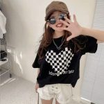 【90-160cm】 半袖Ｔシャツ 女の子 ハート柄 おしゃれ - 画像 (14)