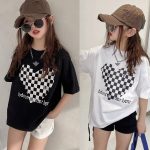 【90-160cm】 半袖Ｔシャツ 女の子 ハート柄 おしゃれ - 画像 (4)