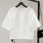 【110-160cm】半袖 Ｔシャツ 女の子 大人カジュアル アルファベット スカーフ付き - 画像 (6)