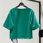 【110-160cm】半袖 Ｔシャツ 女の子 大人カジュアル アルファベット スカーフ付き - 画像 (7)