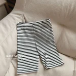 【73-140cm】レギンス 女の子 多色選べる 無地 ストライプ - 画像 (10)