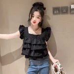 【110-170cm】シャツorパンツorセットアップ 女の子 ダメージ加工 オシャレ - 画像 (9)
