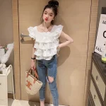 【110-170cm】シャツorパンツorセットアップ 女の子 ダメージ加工 オシャレ - 画像 (7)