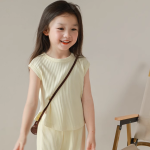 【90-140cm】セットアップ 女の子 ナチュラル ノースリーブ 通学 - 画像 (5)