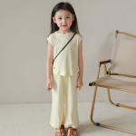 【90-140cm】セットアップ 女の子 ナチュラル ノースリーブ 通学 - 画像 (6)