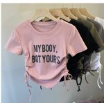 【100-160cm】半袖Ｔシャツ 女の子 アルファベット トレンド - 画像 (6)
