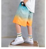 【110-170cm】ショートパンツ 男の子 グラデーション色 ファッション - 画像 (9)
