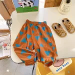 【80-140cm】ボトムス キッズ服 6色選べる おしゃれ 配色 - 画像 (9)