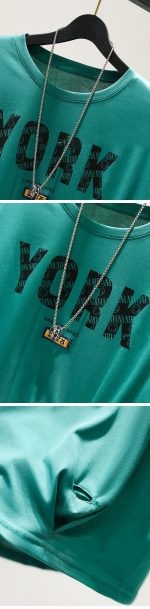 【110-160cm】半袖 Ｔシャツ 女の子 大人カジュアル アルファベット スカーフ付き - 画像 (14)