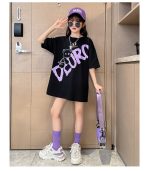 【110-170cm】半袖Ｔシャツ 女の子 可愛い 韓国 プリント カートゥーン アルファベット - 画像 (9)