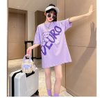 【110-170cm】半袖Ｔシャツ 女の子 可愛い 韓国 プリント カートゥーン アルファベット - 画像 (12)