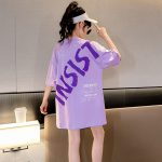 【110-170cm】半袖Ｔシャツ 女の子 可愛い 韓国 プリント カートゥーン アルファベット - 画像 (5)