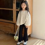 【100-160cm】シャツ 女の子  刺繍 レース エレガント - 画像 (4)