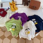 【90-160cm】半袖Tシャツ 男の子カジュアル カートゥーン プリント - 画像 (3)