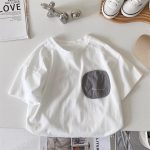 【80-120cm】半袖 Tシャツ 男の子 三色選べ カジュアル 心地よい アルファベット - 画像 (3)