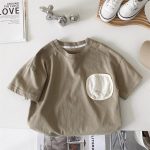 【80-120cm】半袖 Tシャツ 男の子 三色選べ カジュアル 心地よい アルファベット - 画像 (4)